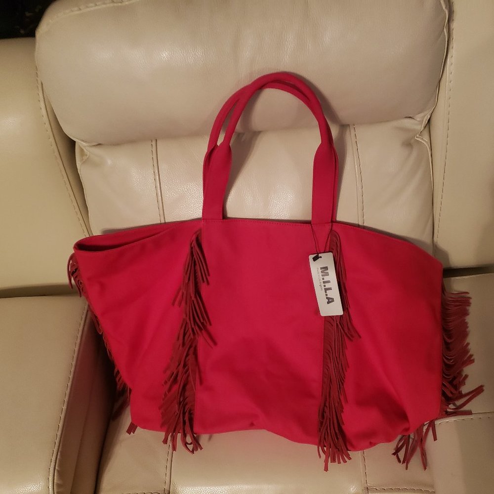M.I.L.A. hand bag large red